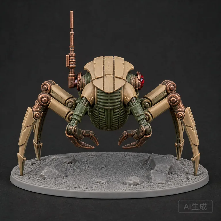 Desert strider miniature paint scheme, back view