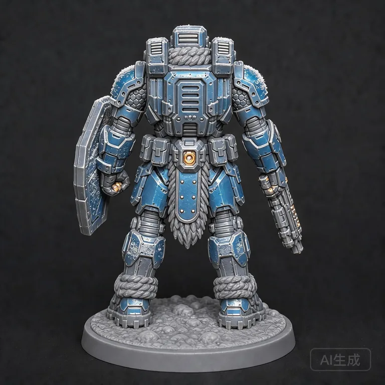 Frost warden miniature paint scheme, back view