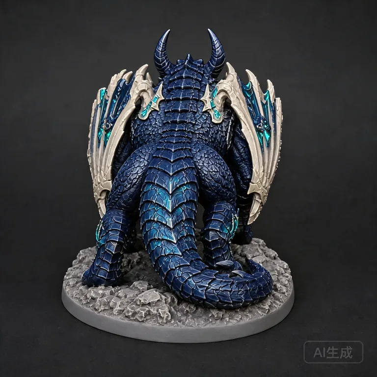 Midnight beast miniature paint scheme, back view